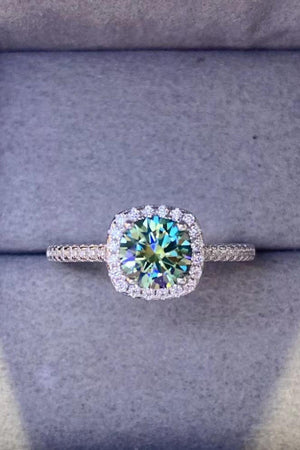 Encrusted 3 Carat Moissanite Platinum-Plated Ring - MXSTUDIO.COM