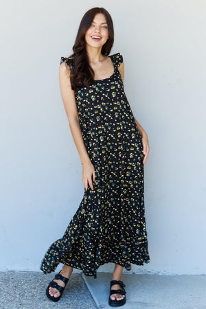 Endless Ease Scoop Neck Floral Sleeveless Maxi Dress - MXSTUDIO.COM