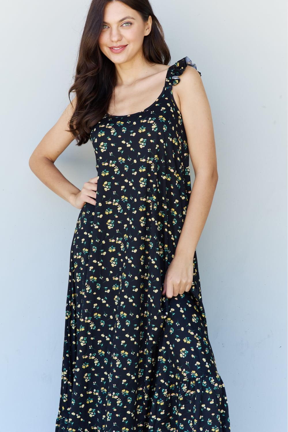 Endless Ease Scoop Neck Floral Sleeveless Maxi Dress - MXSTUDIO.COM