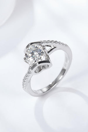 Endless Love Platinum Plated Moissanite Ring - MXSTUDIO.COM