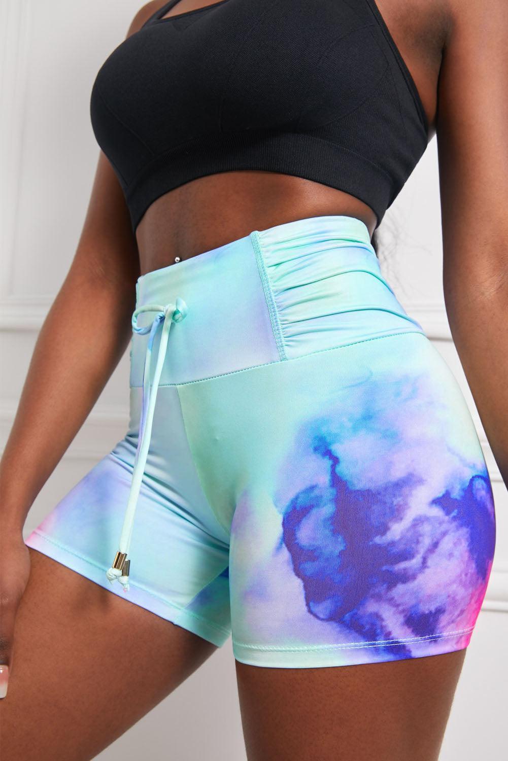 Enduring Performance Tie-Dye Sports Shorts - MXSTUDIO.COM