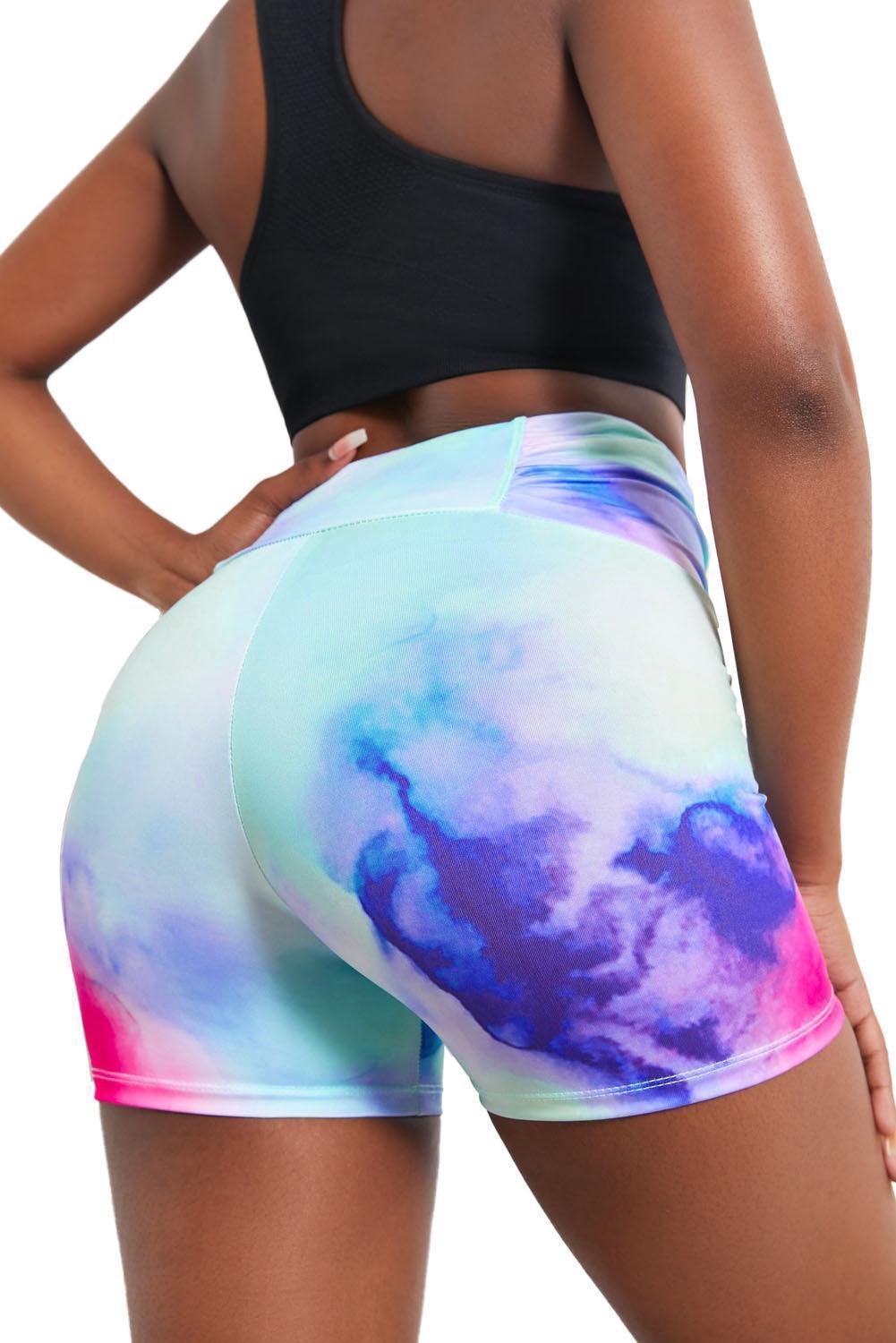 Enduring Performance Tie-Dye Sports Shorts - MXSTUDIO.COM