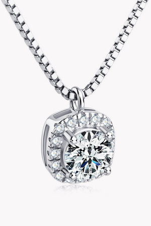 Enhance Shine Zircon Accents Moissanite Necklace Womens - MXSTUDIO.COM