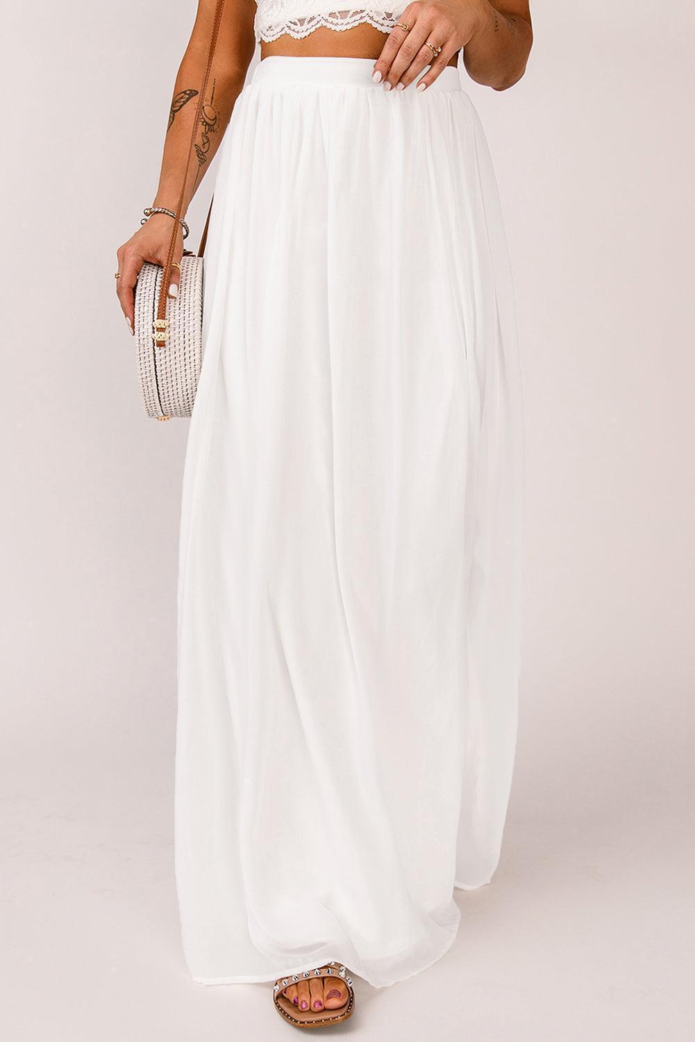 Enthralling Split Maxi Skirt - MXSTUDIO.COM