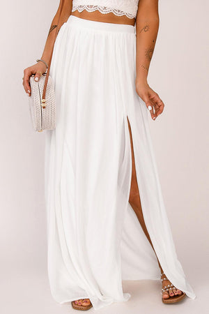 Enthralling Split Maxi Skirt - MXSTUDIO.COM