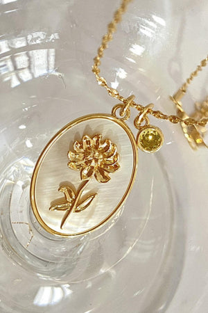 Enthusiastic Flower Shell Pendant Copper Necklace - MXSTUDIO.COM