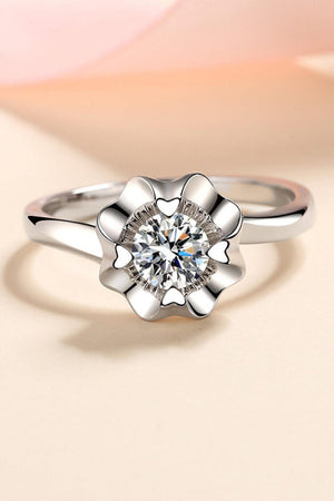 Essence Of Love Sterling Silver Moissanite Ring - MXSTUDIO.COM