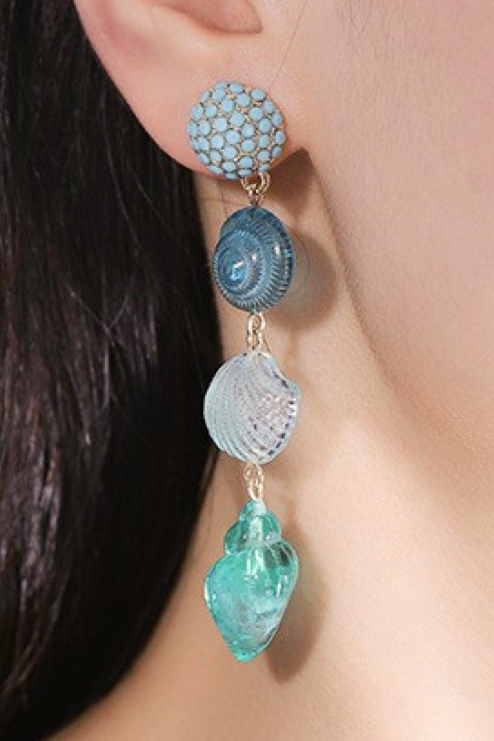 Establish Yourself Pastel Blue Drop Earrings - MXSTUDIO.COM