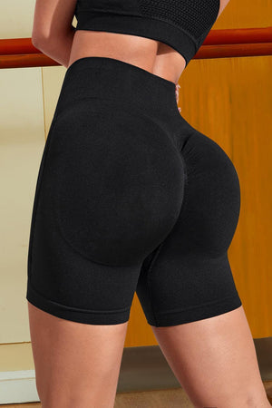 Excellent Move Black Slim Fit Gym Shorts - MXSTUDIO.COM