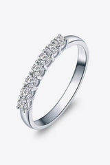 Excellent Pick 925 Sterling Silver Round Moissanite Ring - MXSTUDIO.COM