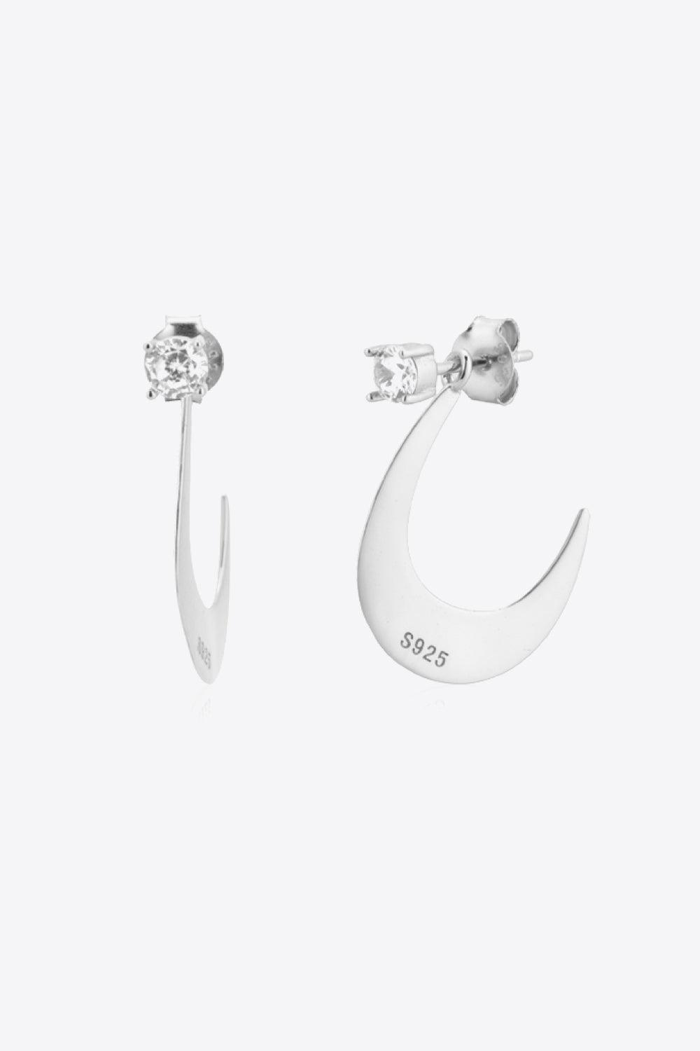 Excellent Zircon 925 Sterling Silver Earrings - MXSTUDIO.COM