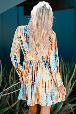 Exceptional Long Sleeve Mini Dress - MXSTUDIO.COM