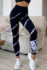 Execute In Style Slim Fit Black Tie Dye Leggings - MXSTUDIO.COM