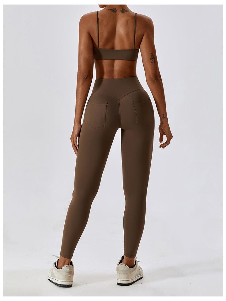 Exercise Staple Wide Waistband Sports Leggings - MXSTUDIO.COM