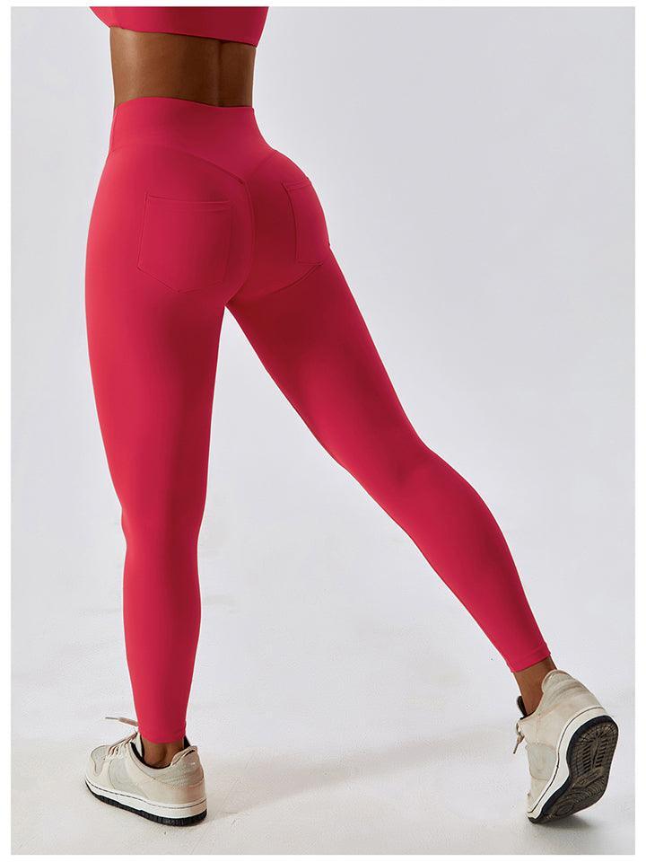 Exercise Staple Wide Waistband Sports Leggings - MXSTUDIO.COM