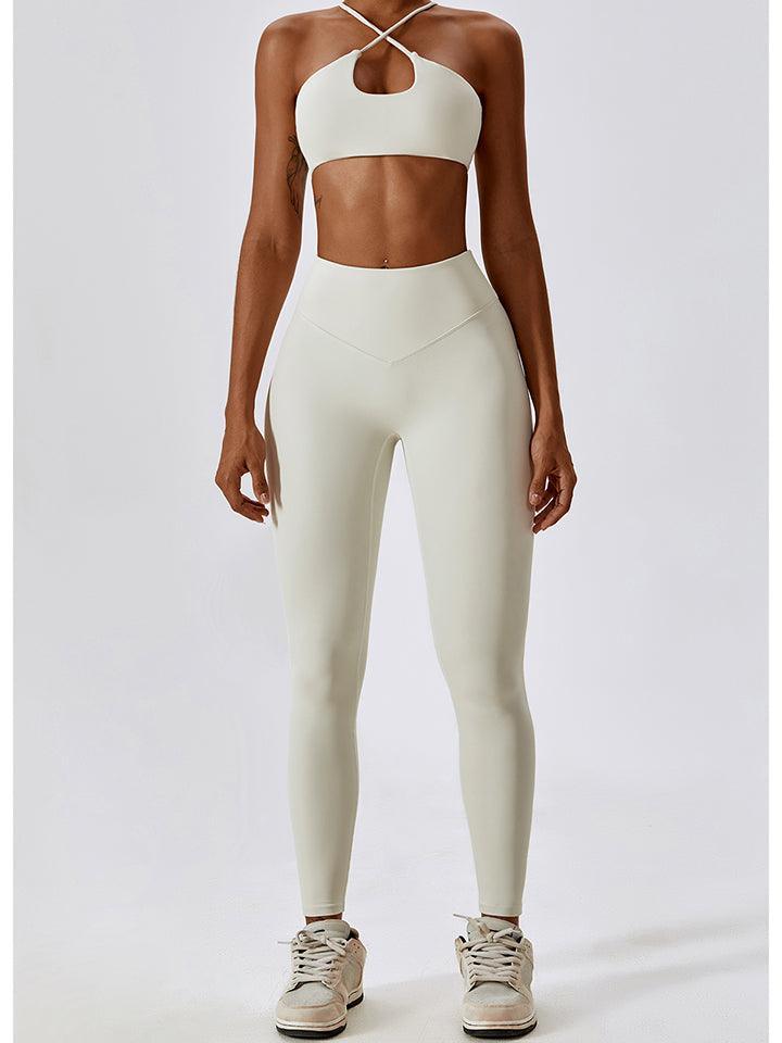 Exercise Staple Wide Waistband Sports Leggings - MXSTUDIO.COM