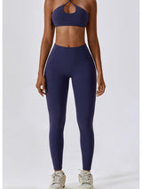 Exercise Staple Wide Waistband Sports Leggings - MXSTUDIO.COM