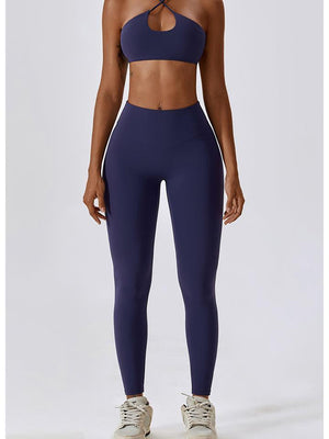 Exercise Staple Wide Waistband Sports Leggings - MXSTUDIO.COM