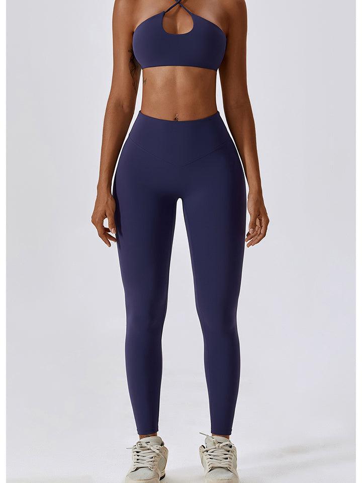 Exercise Staple Wide Waistband Sports Leggings - MXSTUDIO.COM