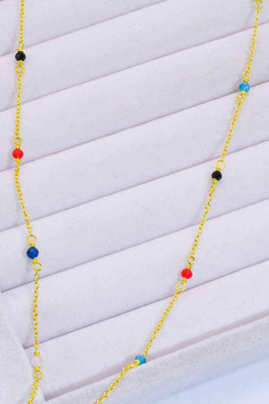 Exhibit Closeness Multicolored Bead Necklace-MXSTUDIO.COM