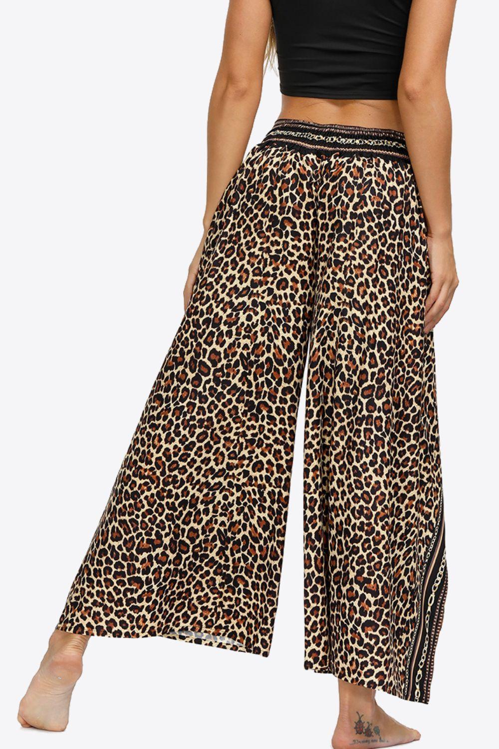 Exotic Long Split Wide Leg Pants - MXSTUDIO.COM