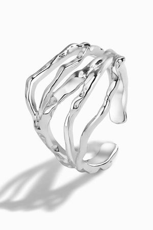 Express Friendship Cutout Open Ring-MXSTUDIO.COM