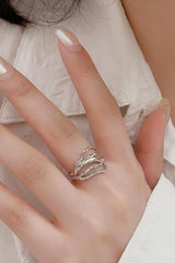 Express Friendship Cutout Open Ring-MXSTUDIO.COM