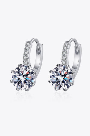 Express Yourself 4 Carat Moissanite Hoop Earrings - MXSTUDIO.COM