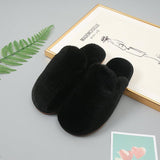 Exquisite Close Toe Faux Fur Slippers - MXSTUDIO.COM