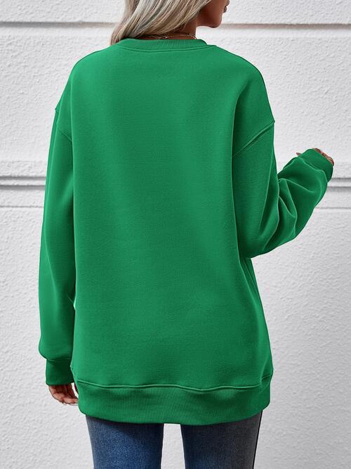 Exquisite Long Sleeve Merry And Bright Sweatshirt-MXSTUDIO.COM