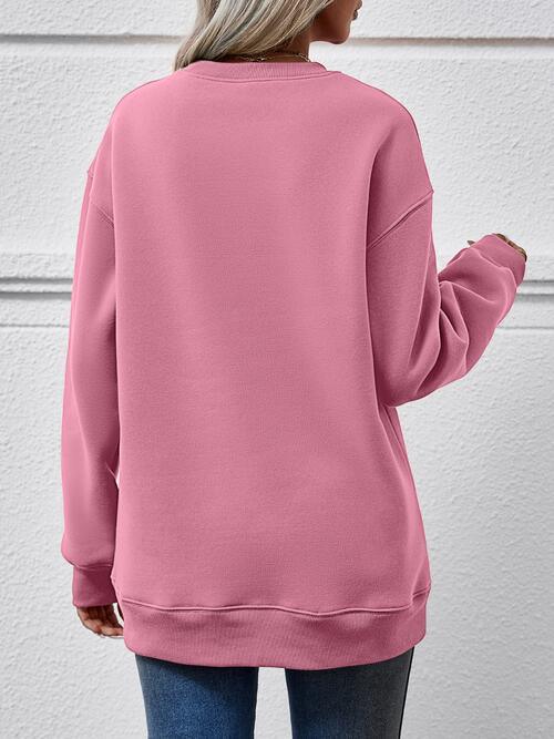 Exquisite Long Sleeve Merry And Bright Sweatshirt-MXSTUDIO.COM