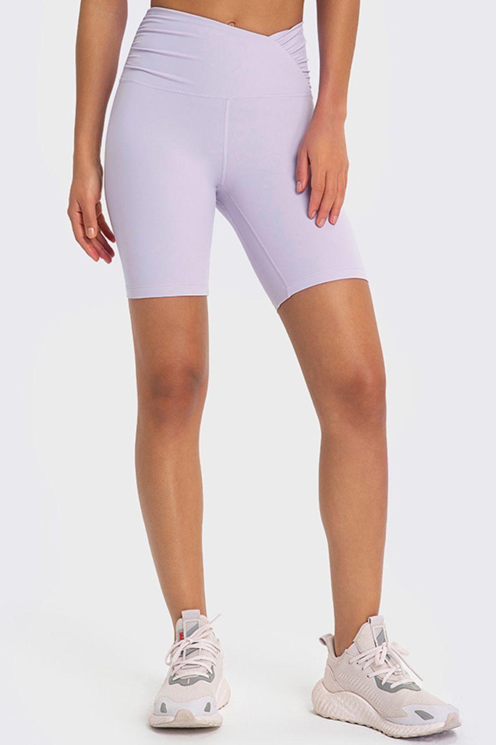 Extra Support V-Waist Soft Biker Shorts - MXSTUDIO.COM