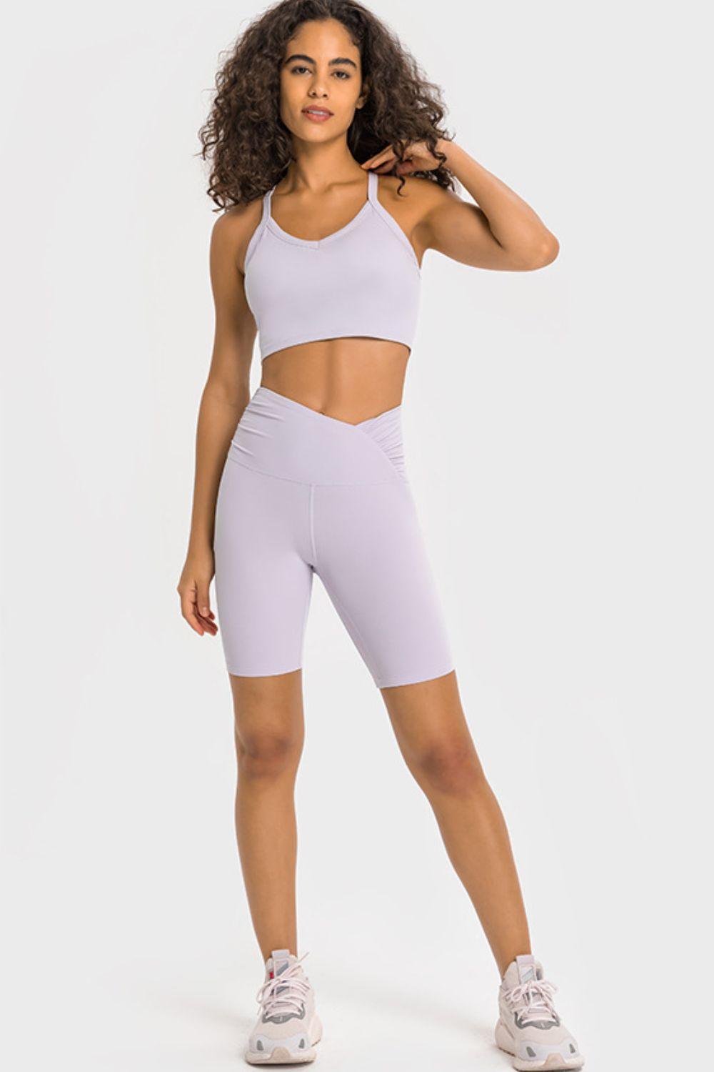 Extra Support V-Waist Soft Biker Shorts - MXSTUDIO.COM