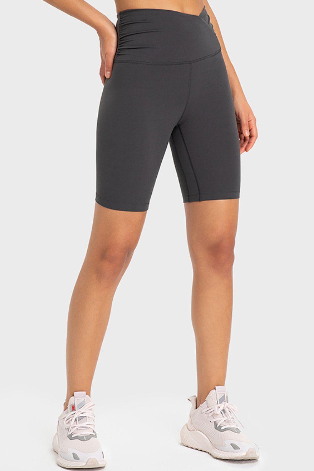 Extra Support V-Waist Soft Biker Shorts - MXSTUDIO.COM