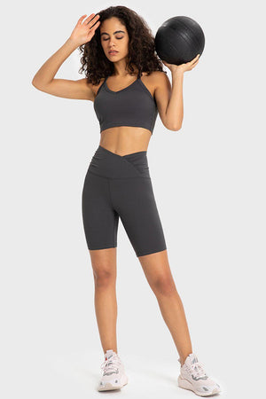 Extra Support V-Waist Soft Biker Shorts - MXSTUDIO.COM