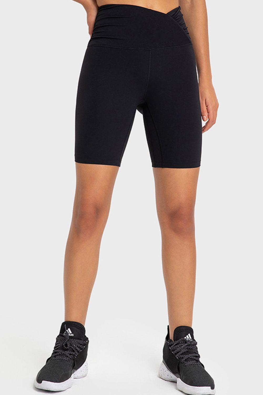 Extra Support V-Waist Soft Biker Shorts - MXSTUDIO.COM