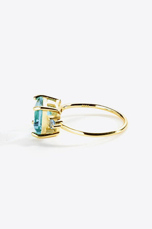 Extraordinary Gold-Plated 925 Sterling Silver Ring - MXSTUDIO.COM