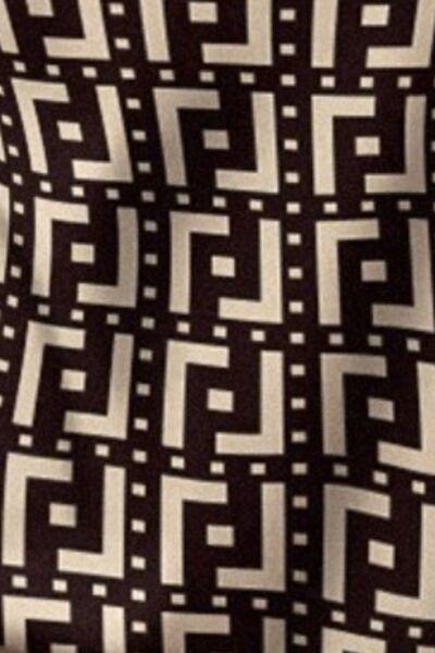 a close up of a black and white pattern