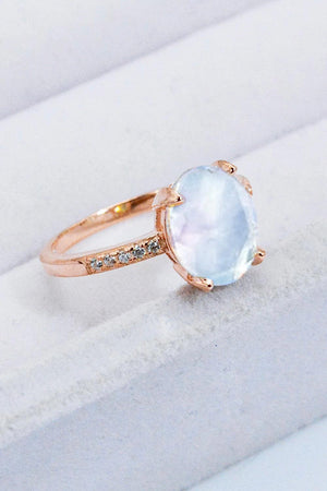 Extraordinary Trend Gold Plated Moonstone Ring - MXSTUDIO.COM