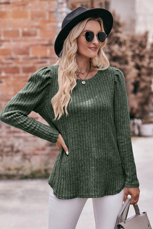 Extraordinary Woman Ribbed Long Sleeve Top - MXSTUDIO.COM