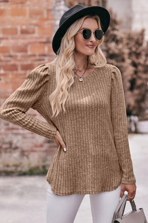 Extraordinary Woman Ribbed Long Sleeve Top - MXSTUDIO.COM