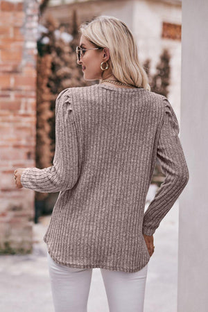 Extraordinary Woman Ribbed Long Sleeve Top - MXSTUDIO.COM