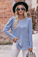 Extraordinary Woman Ribbed Long Sleeve Top - MXSTUDIO.COM