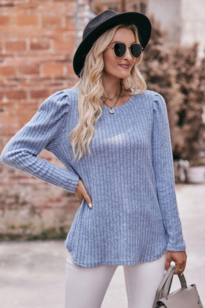 Extraordinary Woman Ribbed Long Sleeve Top - MXSTUDIO.COM