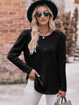 Extraordinary Woman Ribbed Long Sleeve Top - MXSTUDIO.COM