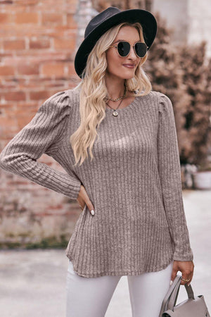 Extraordinary Woman Ribbed Long Sleeve Top - MXSTUDIO.COM