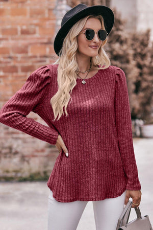 Extraordinary Woman Ribbed Long Sleeve Top - MXSTUDIO.COM