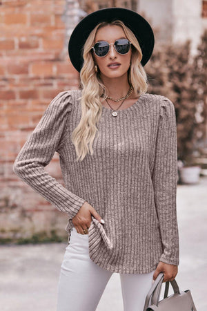 Extraordinary Woman Ribbed Long Sleeve Top - MXSTUDIO.COM