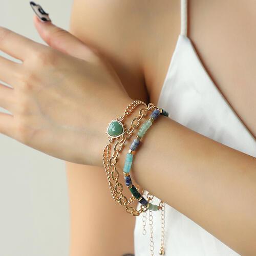 Extremely Secure Heart Triple-Layered Bracelet-MXSTUDIO.COM