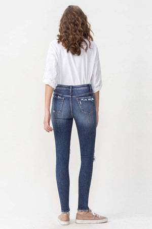 Extrovert High Rise Distressed Skinny Jeans - MXSTUDIO.COM